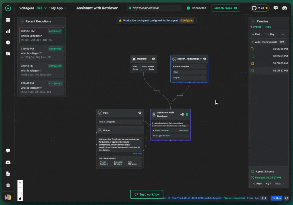VoltAgent with Chroma Demo