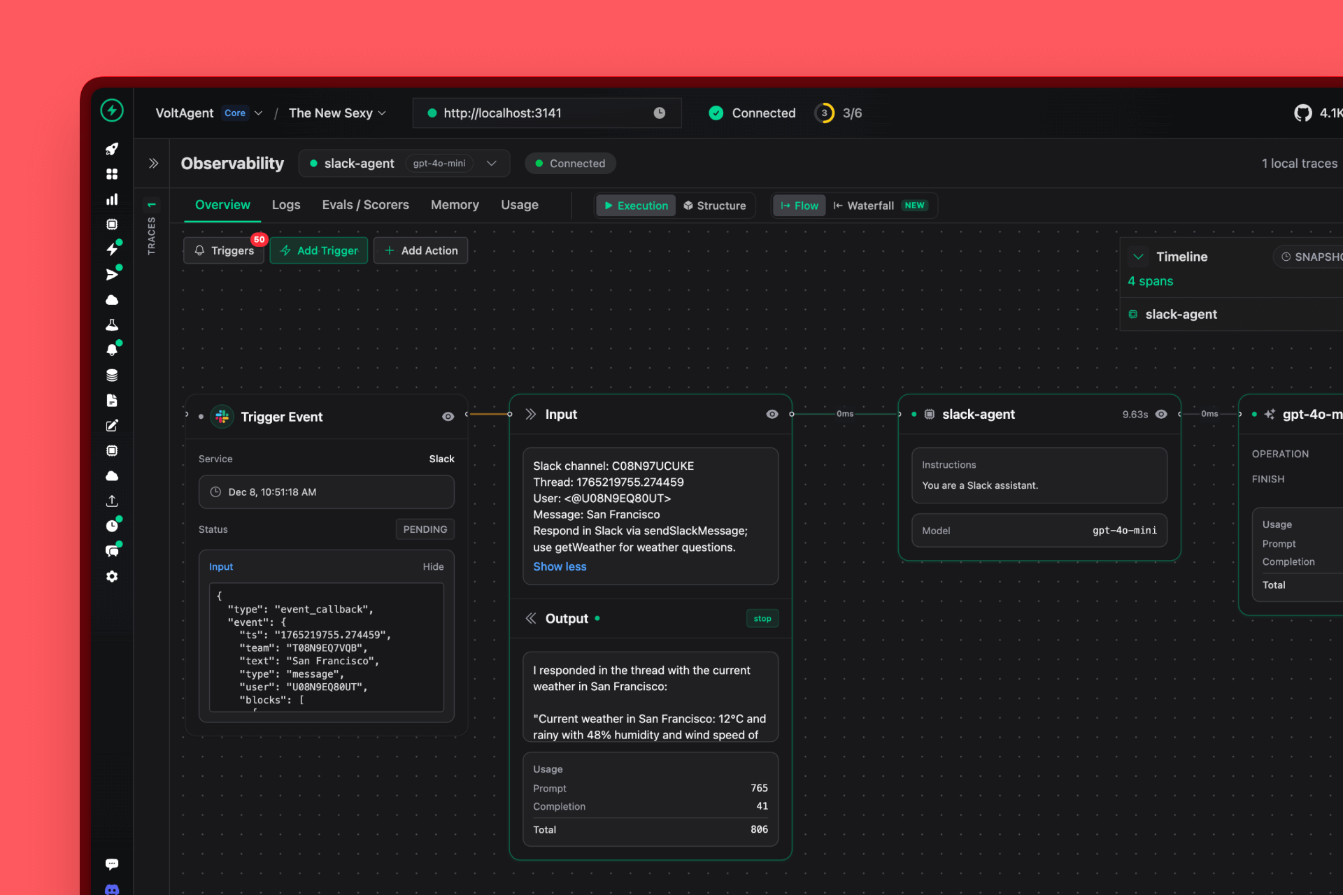 Visual Agent Execution